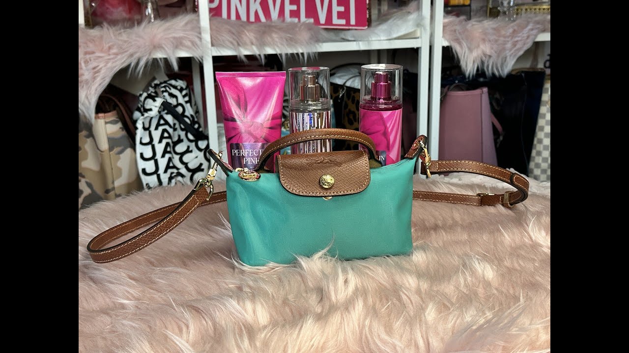 WIMB/Longchamp le pliage mini bag/turquoise