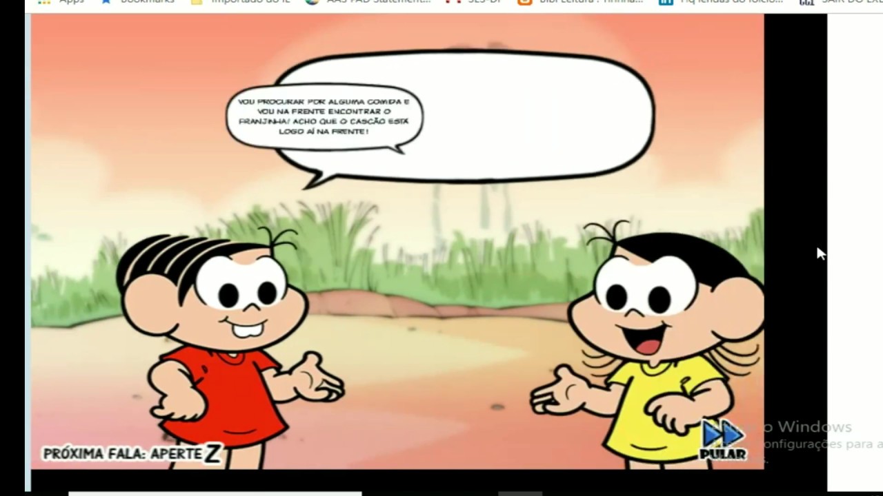 O Mundo Perdido (Jogo / Game) - Turma da Mônica
