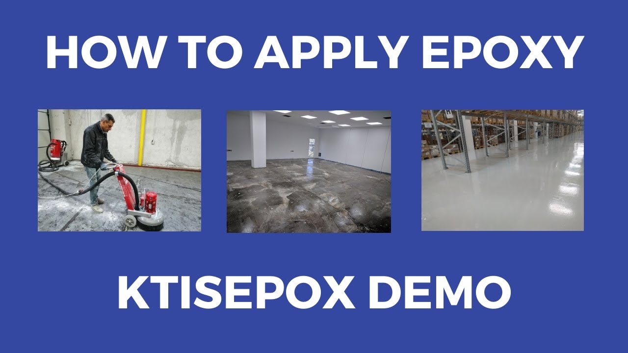 How to Apply Epoxy Floor Coating - Ktisepox Demonstration (2019)