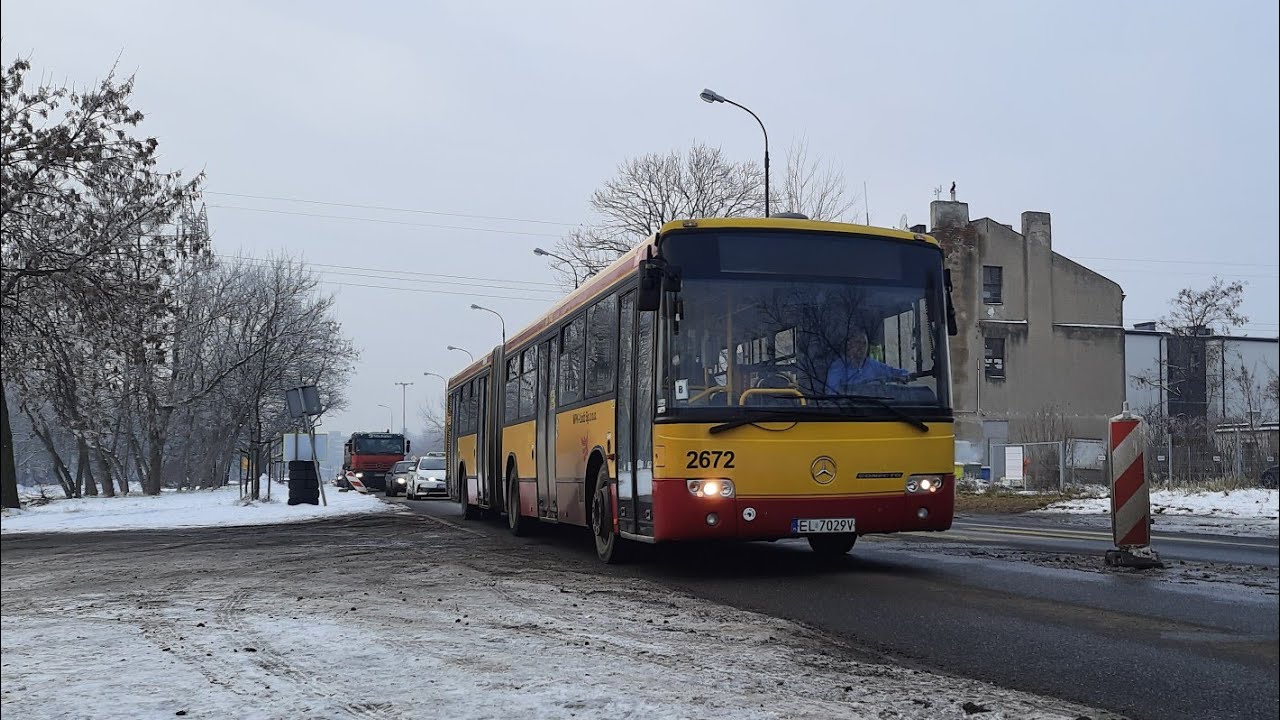 Mercedes-Benz O345G #2672 [*] @MPK Ł&oacute;dź [🚌69A ➡️Dworzec Widzew]