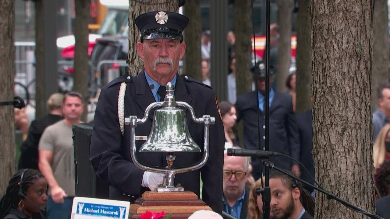 Bell ring at Ground Zero in New York honors 9/11 terror attacks