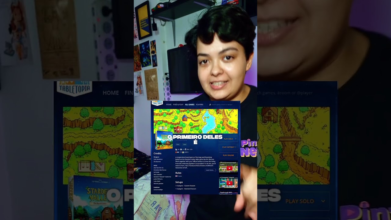 Tabletopia &eacute; um app e site, perfeito para amantes de jogos de tabuleiro #jogosdetabuleiro