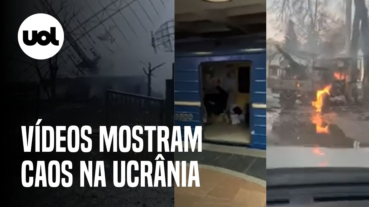 Guerra na Ucrânia: novos vídeos mostram destruição e caos após invasão da Rússia
