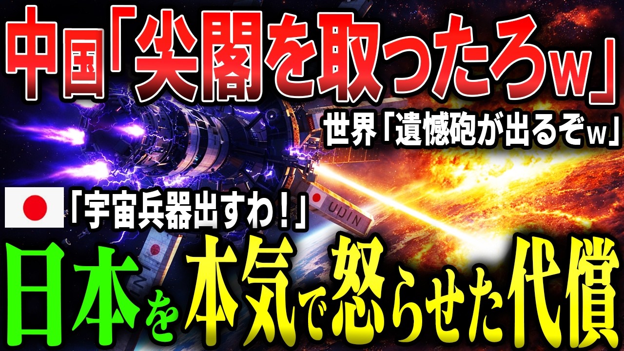 【最終宇宙兵器】もしも日本が最終兵器「神の杖」を極秘保有していたら？尖閣有事、中国艦隊が消滅した「運命の10分間」自衛隊vs中国軍【AIシミュレーション】