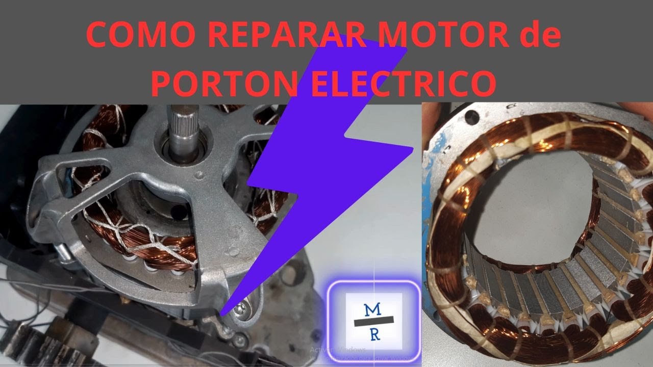 COMO REPARAR MOTOR de PORTON ELECTRICO