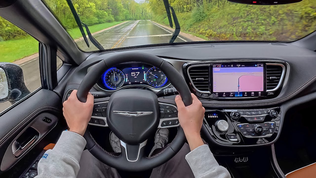 2025 Chrysler Pacifica Pinnacle - POV Rainy Test Drive (Binaural Audio)