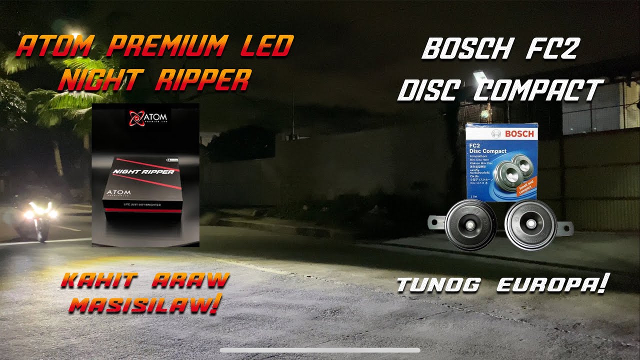 Honda ADV150 Atom Night Ripper and Bosch FC2 Disc Compact with Combo Lights | Ram Motovlog