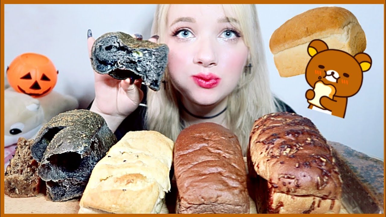 Korean bread loaves 🍞🧡 mukbang