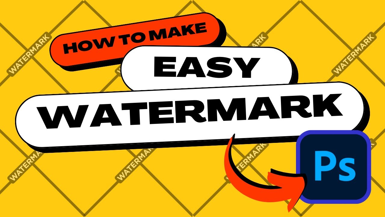 Easily Make Your Own Custom WATERMARK in Photoshop!