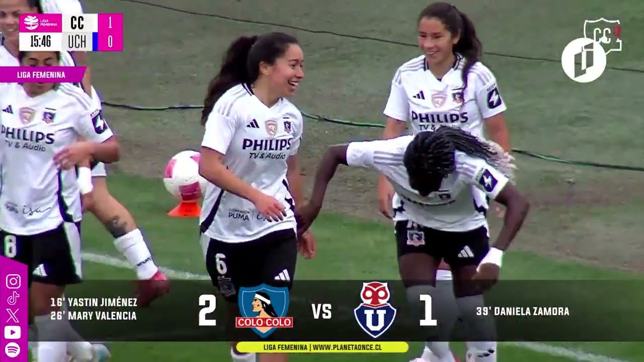 EL COLO GANA SUPERCLÁSICO #U.GolesP11 Colo-Colo 2-1 U. de Chile Fecha 16 2R Liga Femenina 15-06-2025