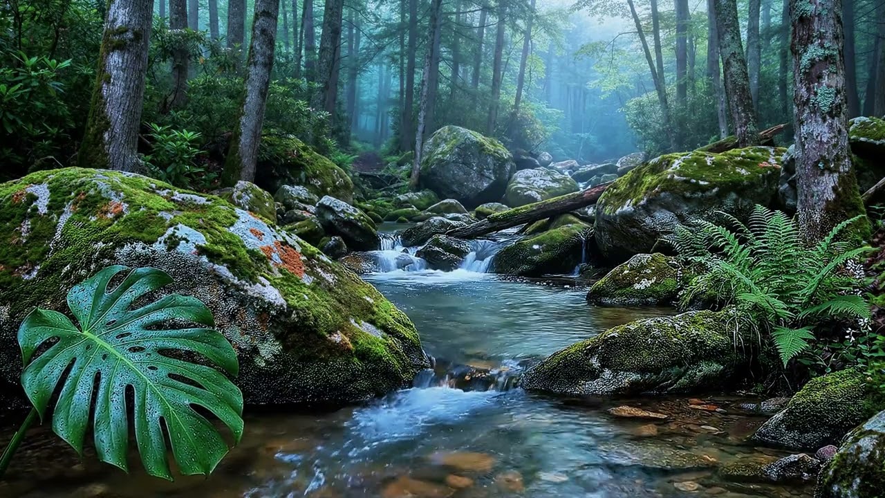 Forest Stream ASMR 🌿 3 Hours of Soothing Water Sounds for Deep Sleep, Relaxation | No Talking