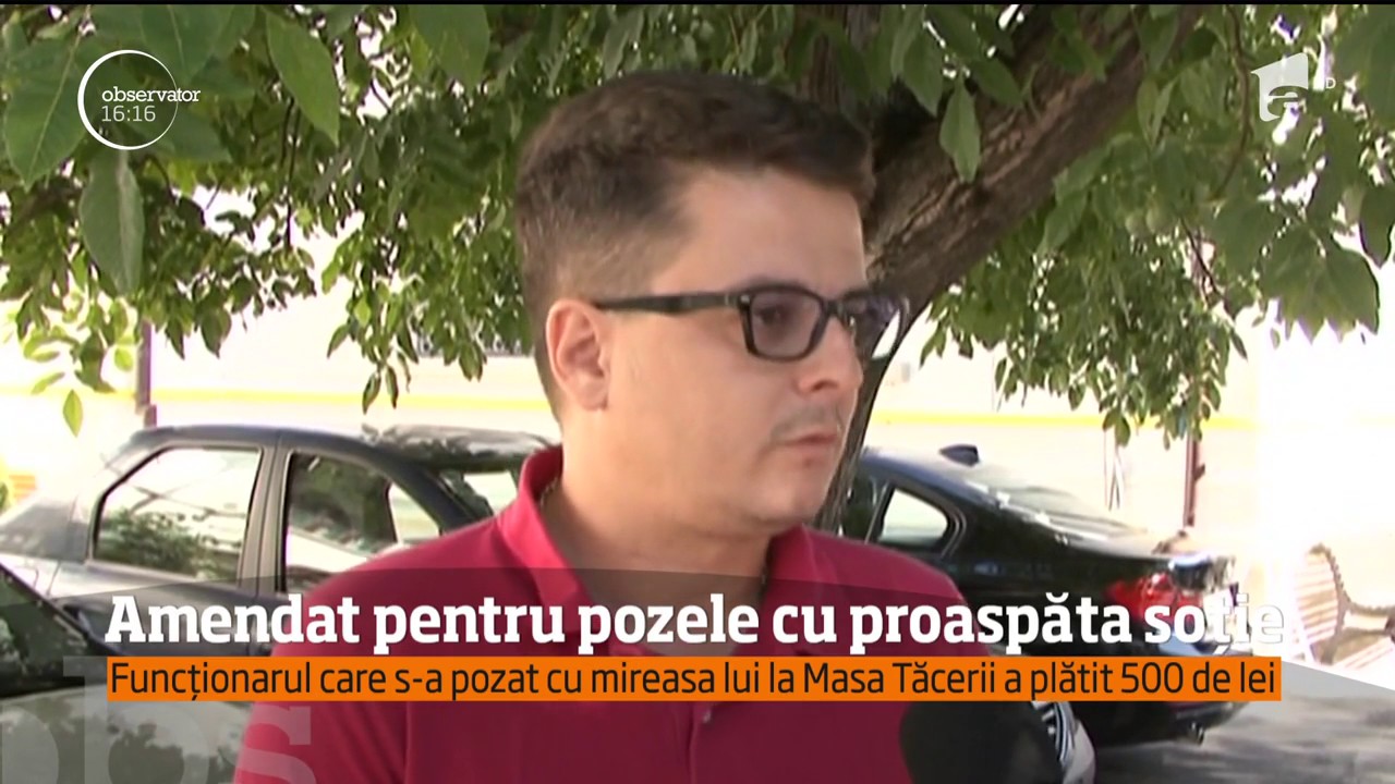 Un angajat al Primăriei din Tg. Jiu, amendat pentru că s-a fotografiat la Masa Tăcerii şi la Poa