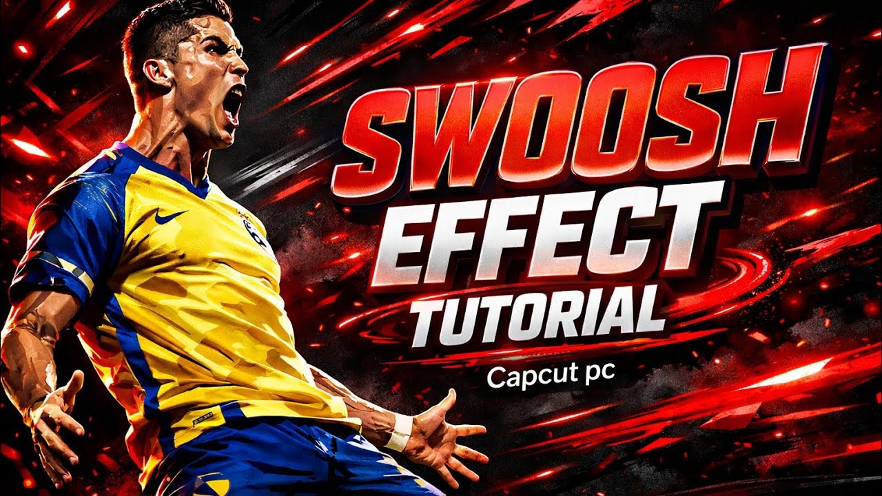 Swoosh effect edit in Capcut pc tutorial 