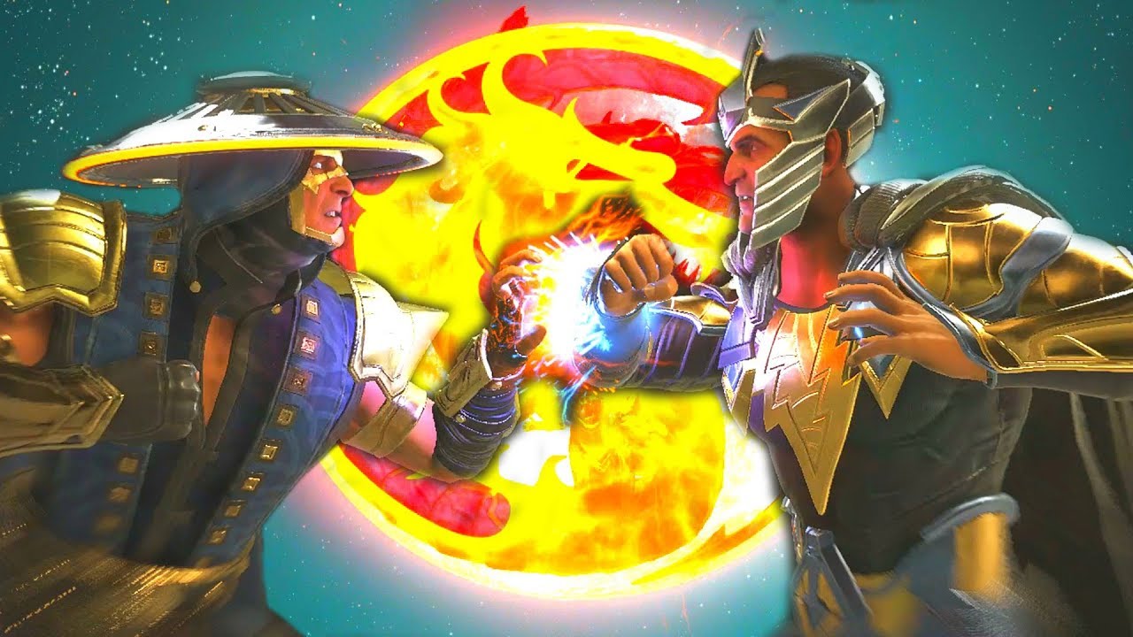Injustice 2 - Raiden Vs Black Adam All Intro Dialogue/All Clash Quotes, Super Moves