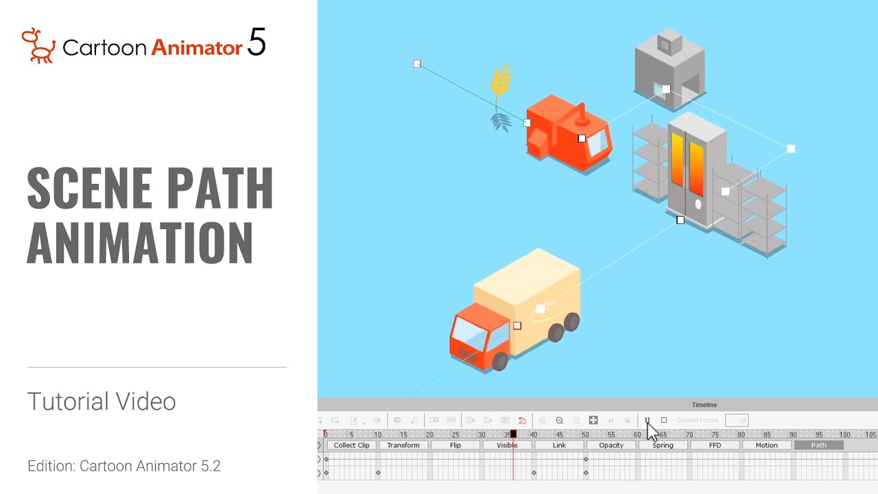 How to Create Motion Paths & Scene Animation| Cartoon Animator 5 Tutorial