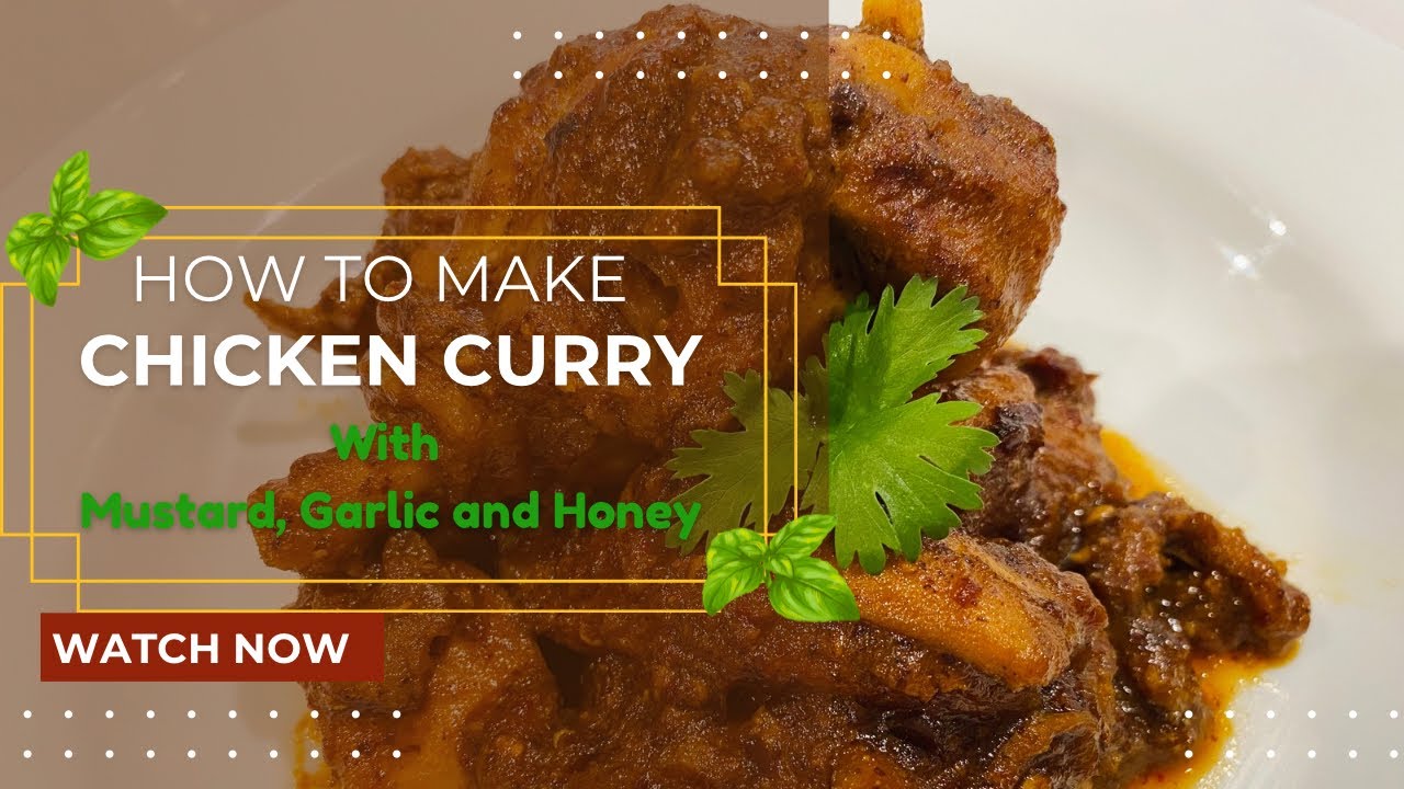 How to make chicken curry with mustard and honey#chickencurry#viralrecipe  #indiancurry#honeychicken