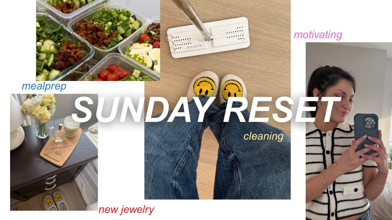 Resetting My Space & My Week 🎀 | Sunday Clean, Meal Prep, Laundry
