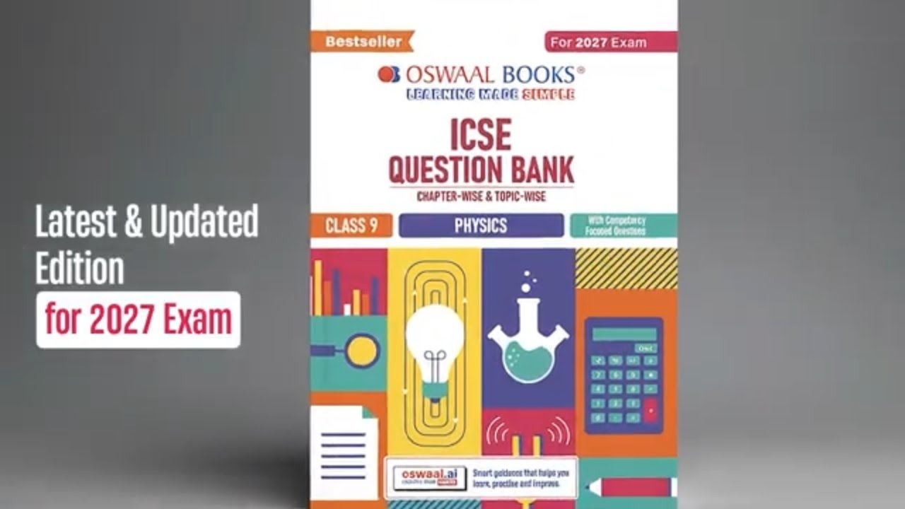 Сборник вопросов ICSE для 9 класса, 2027 год | Практика по главам и темам | Книги Oswaal