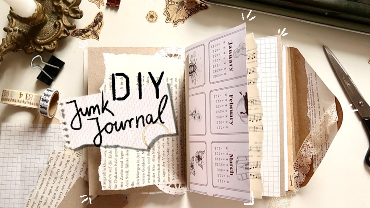 How to make a DIY Junk Journal for Junk Journal July • DIY Tutorial