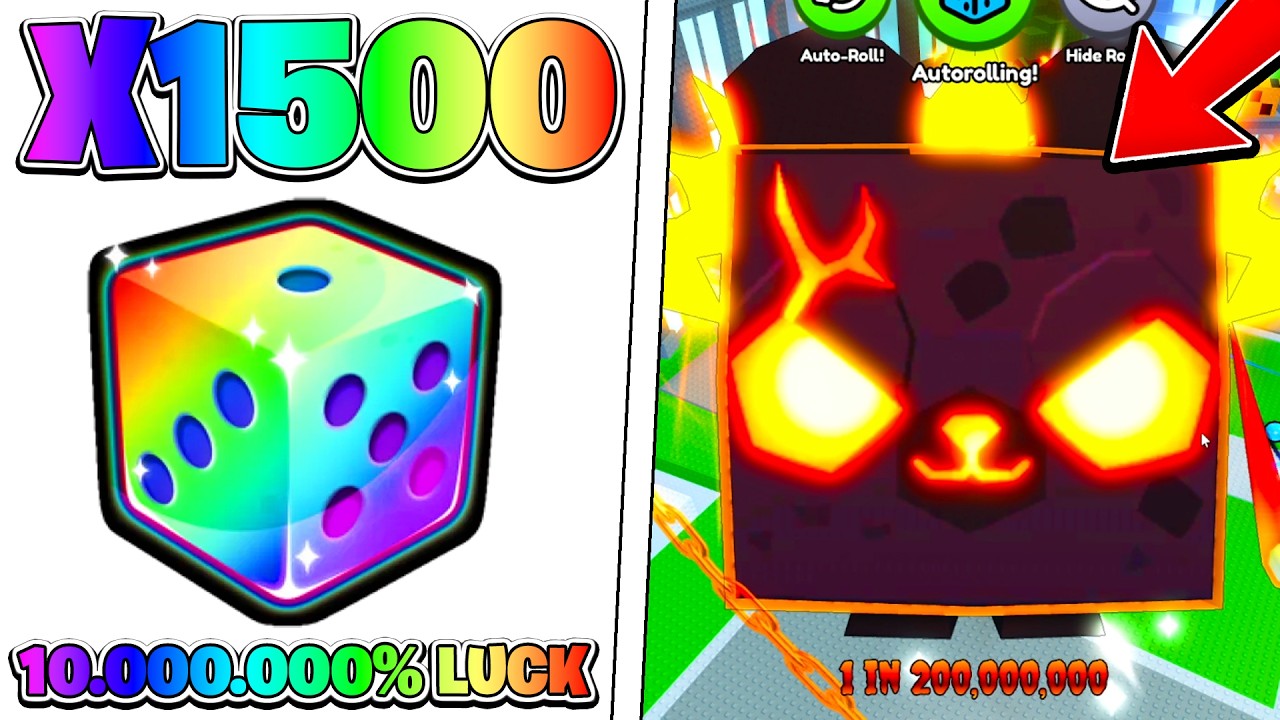 OTWORZYŁEM 1500 MEGA LUCKY DICE 2 I ZDOBYŁEM... W PET SIMULATOR 99! Roblox
