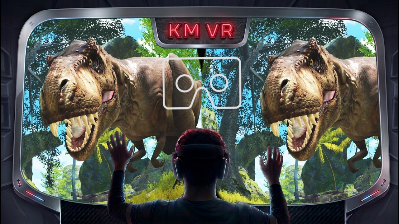 DINOSAUR Roller Coaster VR video