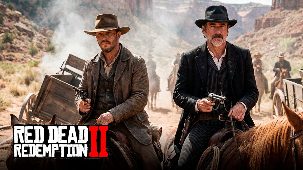 Если бы Red Dead Redemption 2 был голливудским фильмом с Томом Харди и Джеффри Дином Морганом в г...