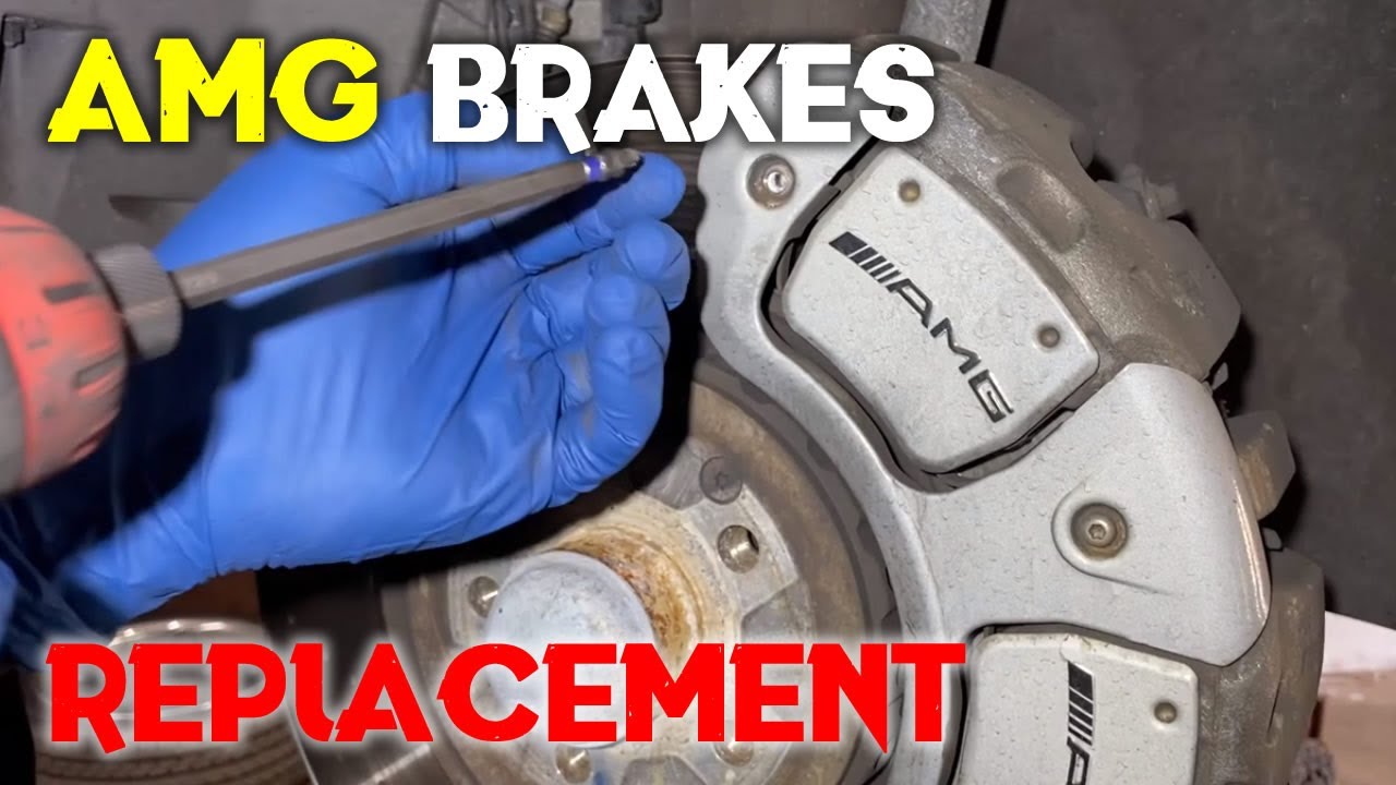 MERCEDES AMG FRONT BRAKE PADS REPLACEMENT