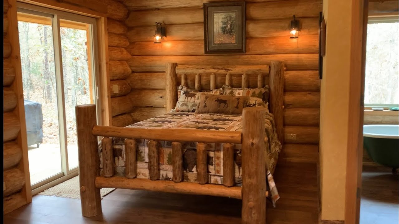 Log Cabin Build PART 33, making a log bed for the cabin, full details. New Hisea work boots.