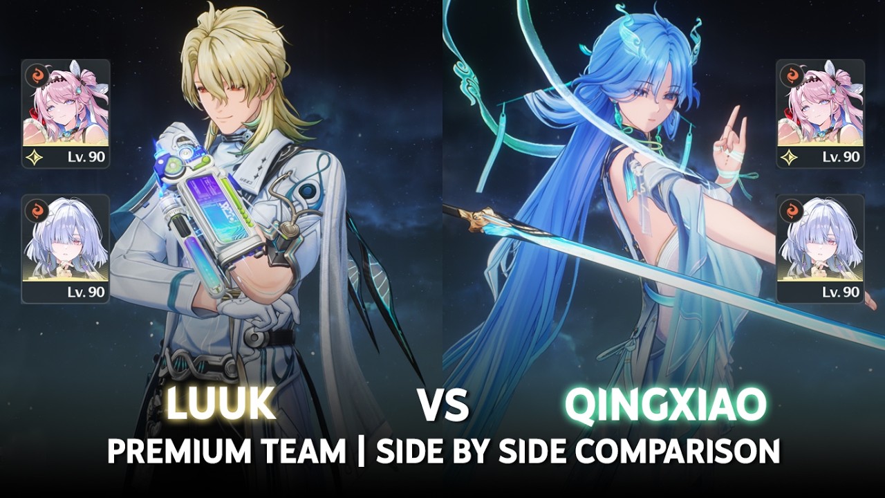 S0 Qingxiao VS S0 Luuk Herssen | F2P Weapon Side By Side Comparison  | Wuthering Waves 3.5