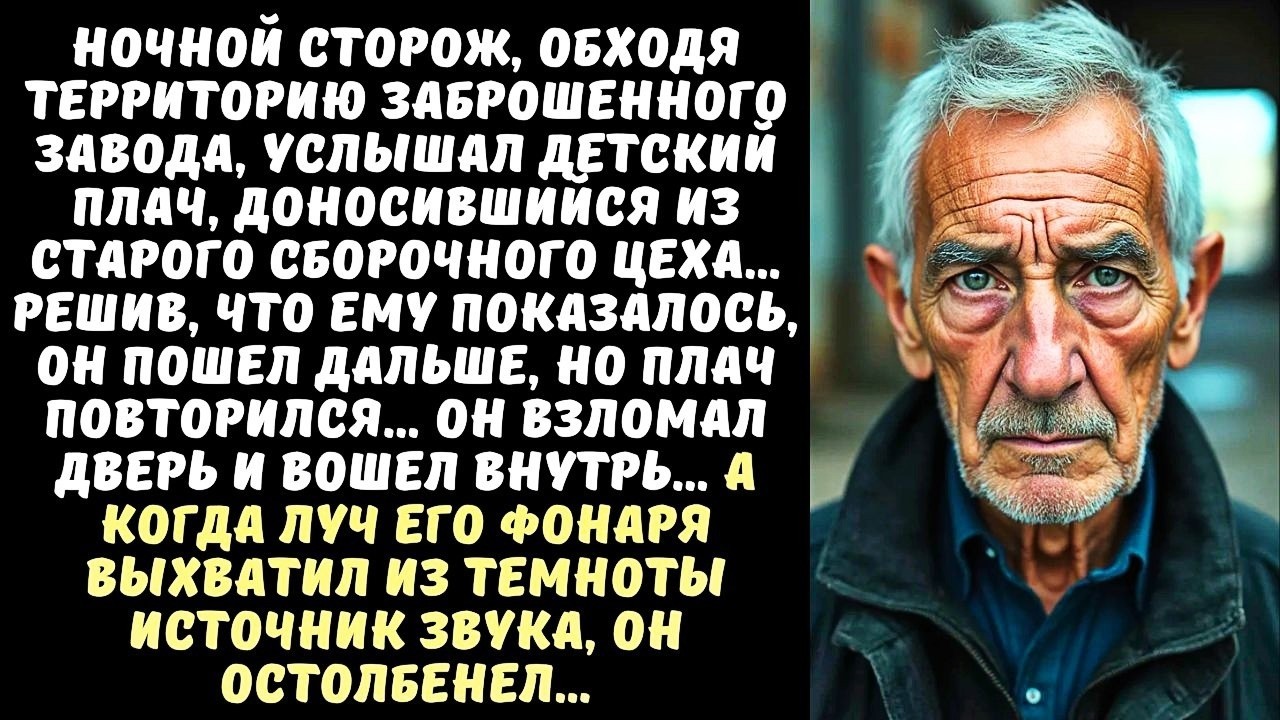 СТОРОЖ заброшенного завода услышал ДЕТСКИЙ ПЛАЧ… А когда зашел в цех, то замер на месте…