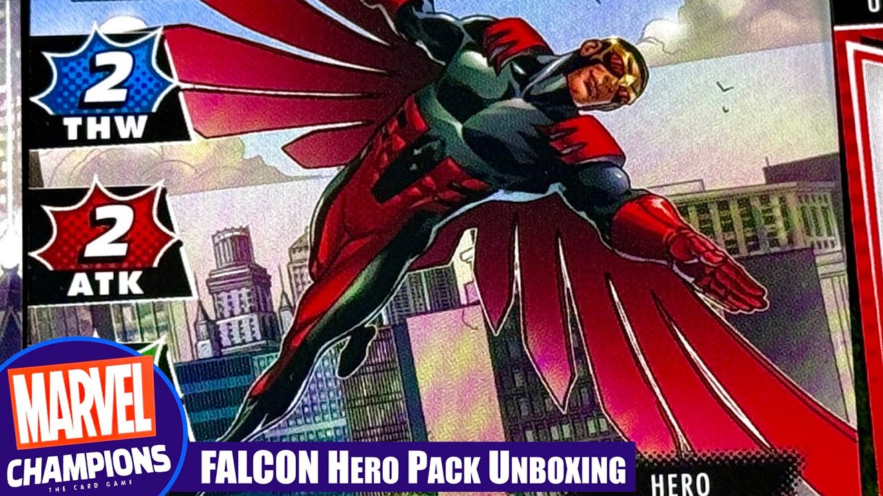 Распаковка набора героев FALCON для MARVEL CHAMPIONS THE CARD GAME