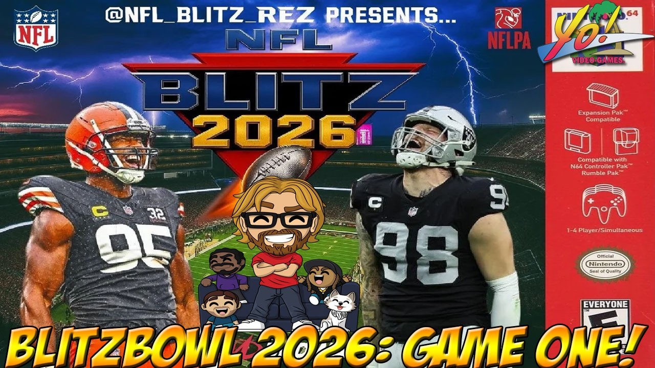 NFL Blitz 2026! YoVideogames Blitzbowl  2026: Game One!