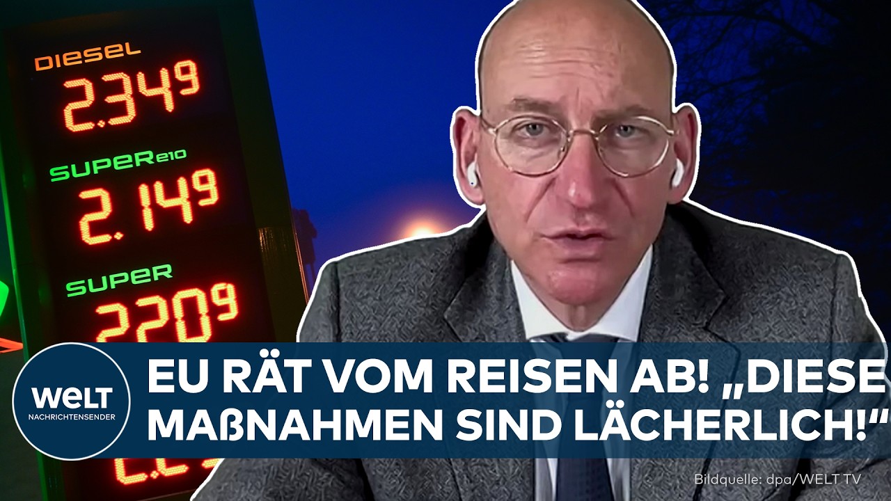 SPRITPREISE: EU r&auml;t vom Reisen ab! &bdquo;L&auml;cherliche Ma&szlig;nahmen&ldquo; &ndash; Stelter &uuml;ber freiheitsfeindliche Ideen