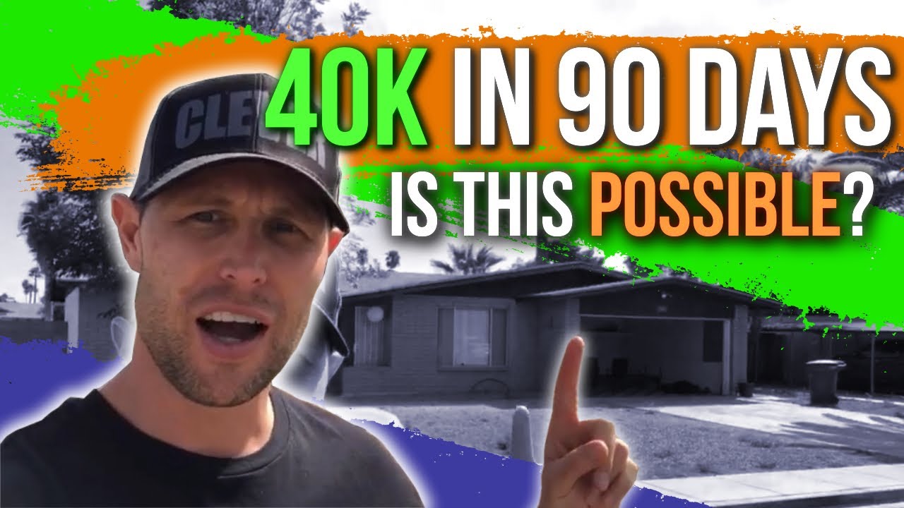 $40k within 90 days from a SINGLE fix and flip? | Real Estate Investing