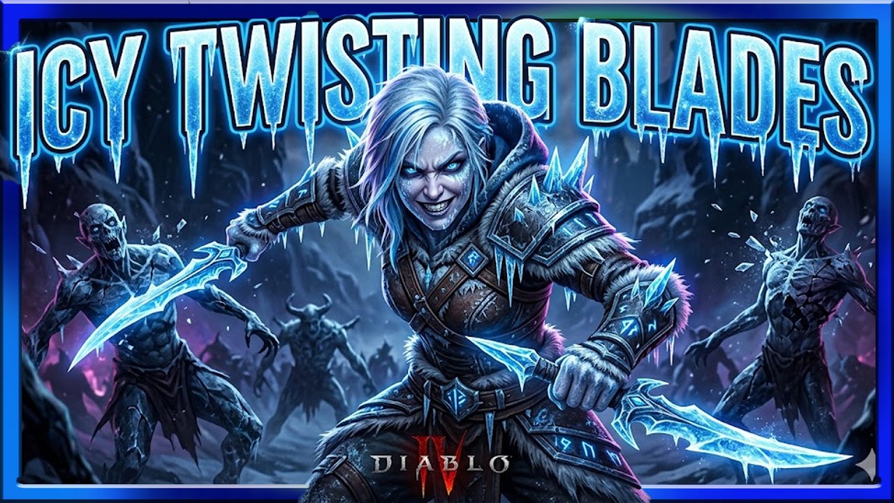 Diablo 4 13 сезон: билд разбойника с предметом ICY Twisting Blades и Lord of Hatred: Cold Imbue.