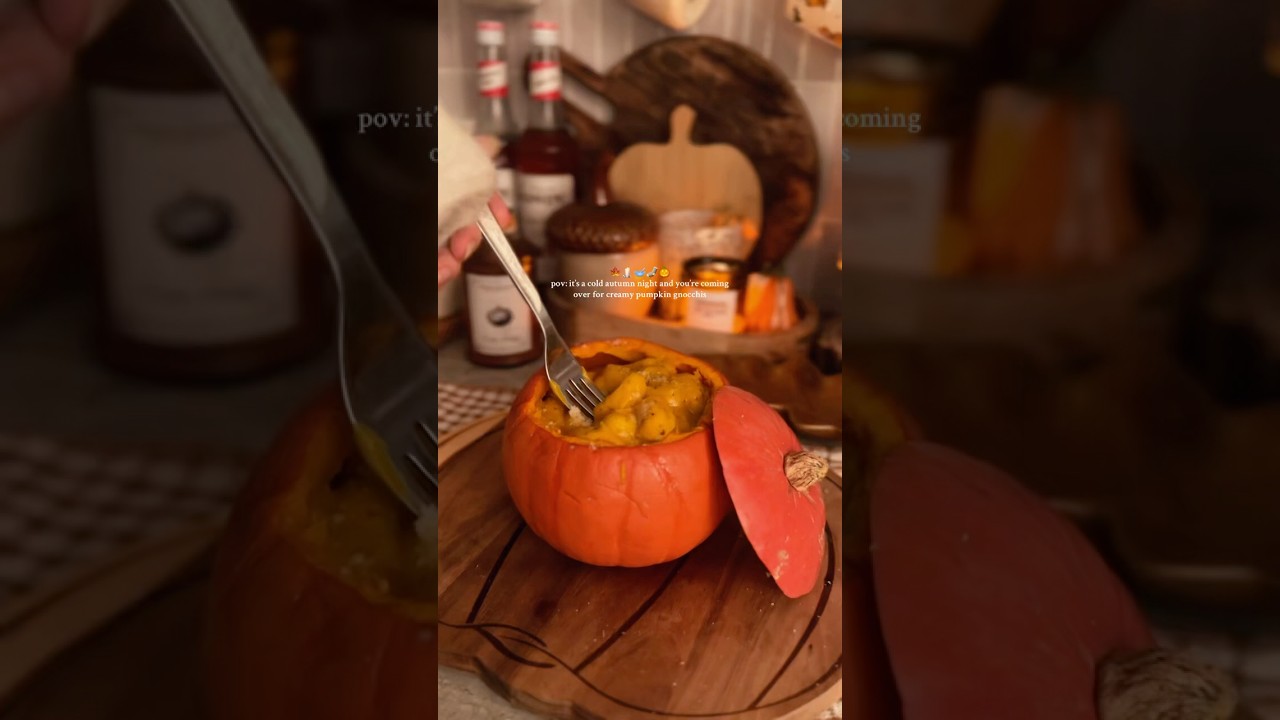 Creamy pumpkin gnocchis 🥣🎃 #fallrecipes #fallrecipe #cozyrecipes #recipeoftheday #recipeideas