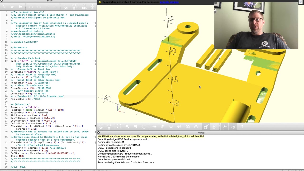 Thingiverse Customizer Workaround for e-NABLE devices