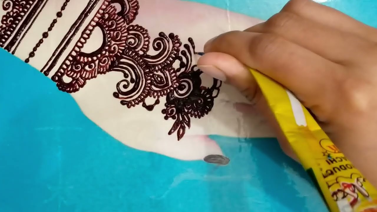 back side blouse design || simple mehndi design for back hand || mehndi design back