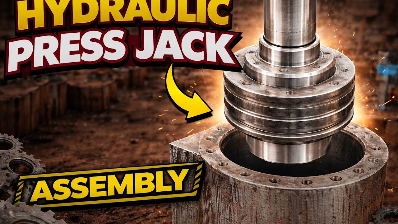 Heavy Hydraulic Press Jack Assembly 🔥 | Power of Engineering 💪 #Shorts #HydraulicPress #Workshop”
