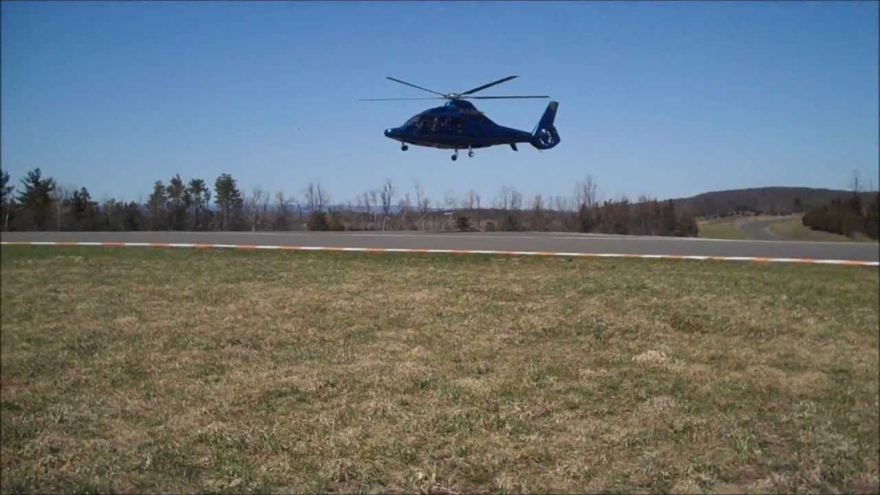 Eurocopter Landing at Wilzig Racing Manor