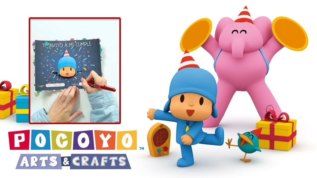 Pocoyo Arts & Crafts: Invitación de cumpleaños de Pocoyó