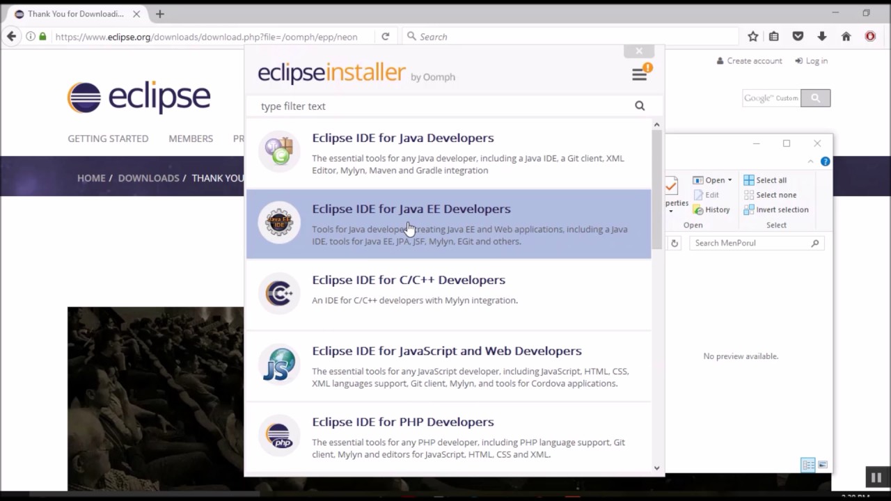 Install Eclipse With Maven