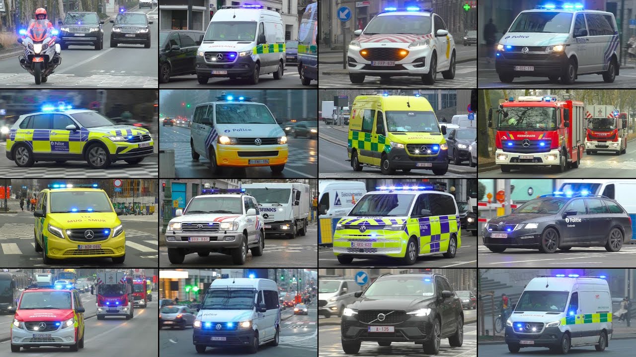 [Grote Compilatie] Veel Hulpdiensten met spoed in Brussel - Services d'urgence à Bruxelles! [#11]