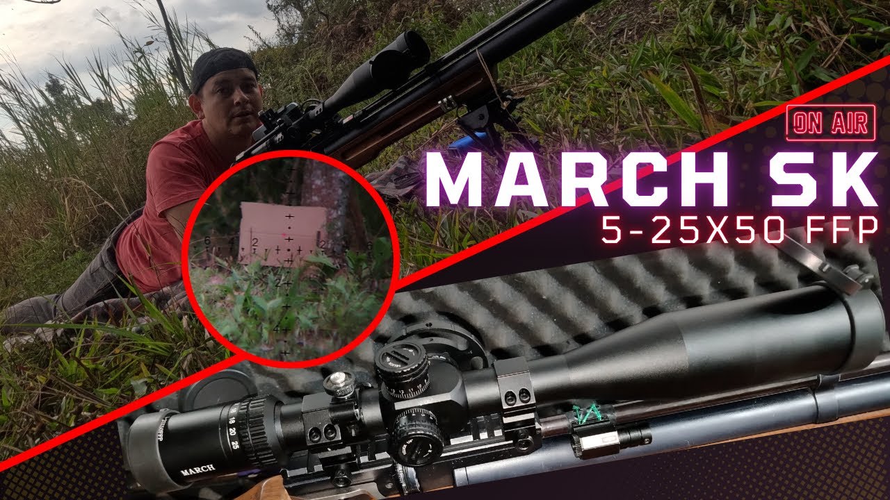 MARCH SK 5-25X50 FFP 🔥 [ PONDREMOS A PRUEBA]  mira telescopica para pcp.