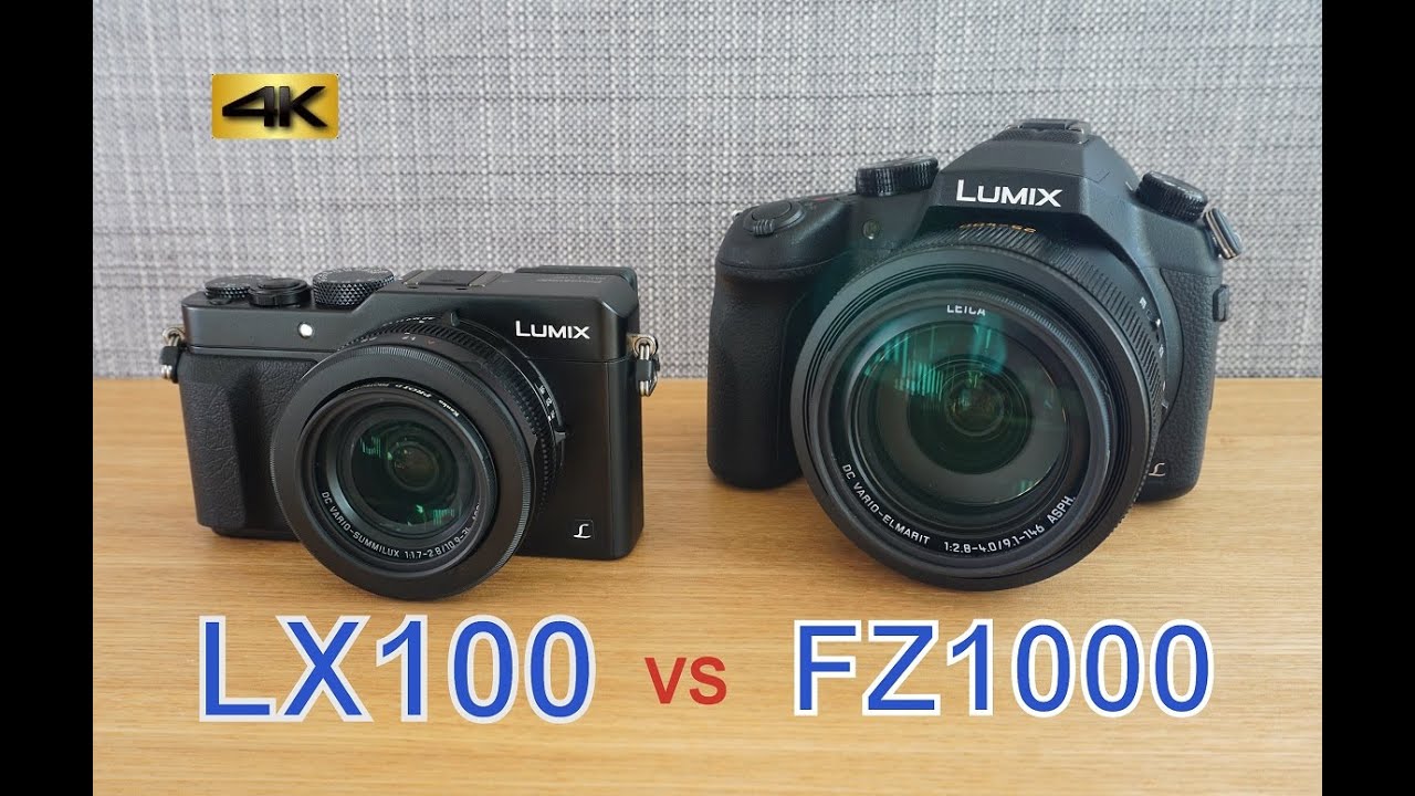 4K Movie Comparison  LX100 VS FZ1000  Panasonic LUMIX
