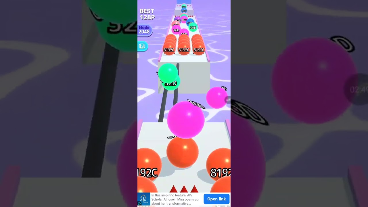 ball run 2048