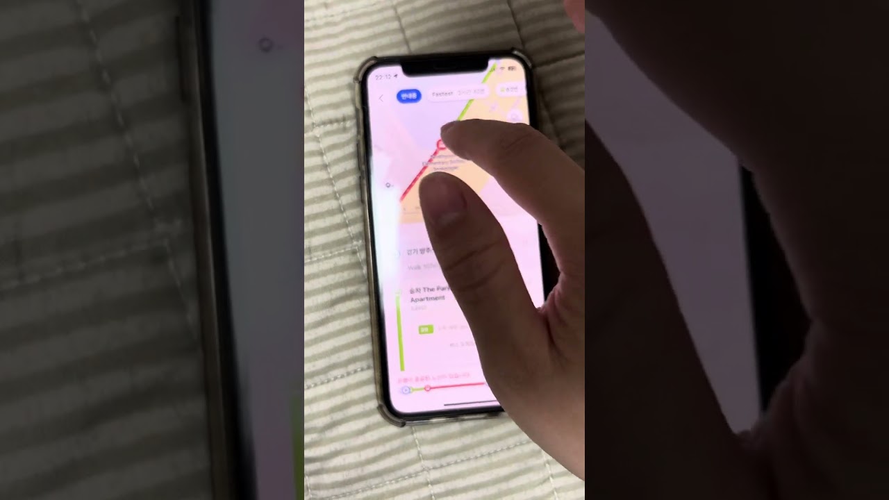 c&aacute;ch đi xe bu&yacute;t v&agrave; t&agrave;u điện ngầm tr&ecirc;n app naver map