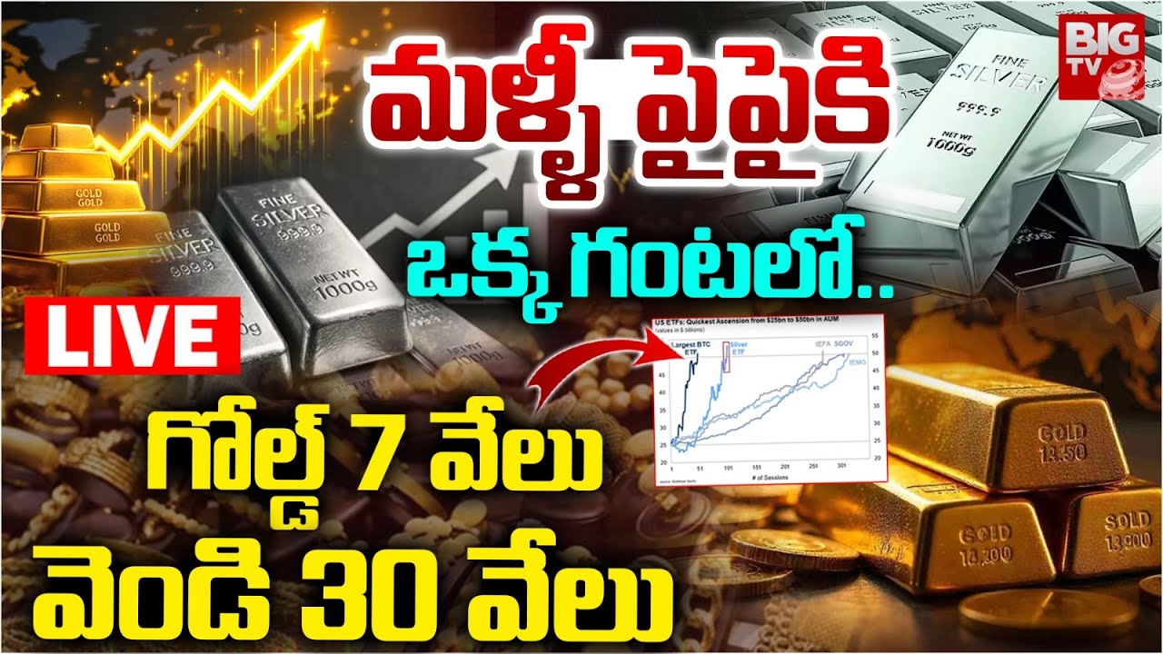 LIVE : Gold & Silver Price Hike | Gold Rate Today | Silver Price | పెరిగిపోతున్న గోల్డ్ రేటు | BIGTV