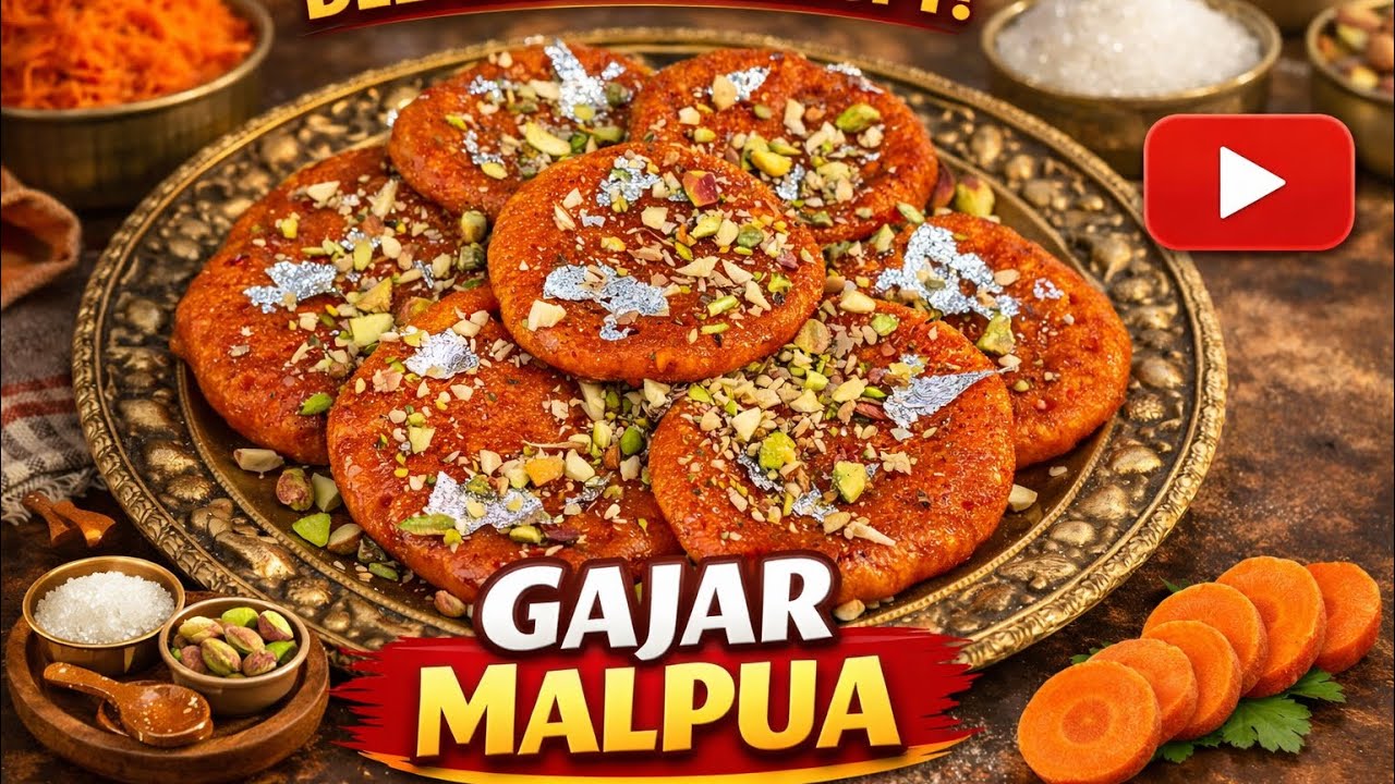 GAJAR MALPUA || Super Soft,Crispy & tasty Gajar Malpua Recipe एक बार ज़रूर ट्राय कीजिए @time4cook 