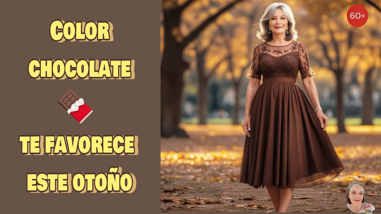 Cómo combinar el color chocolate este otoño a los 60 y más Moda elegante y actual